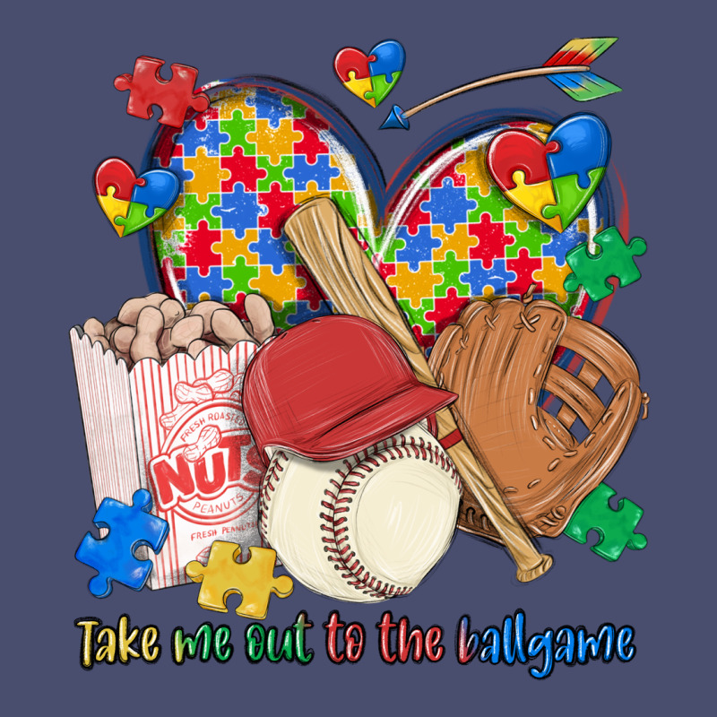 Take Me Out To The Ballgame  Autism Baseball Vintage Tee by MaliasSmallBusiness | Teevron