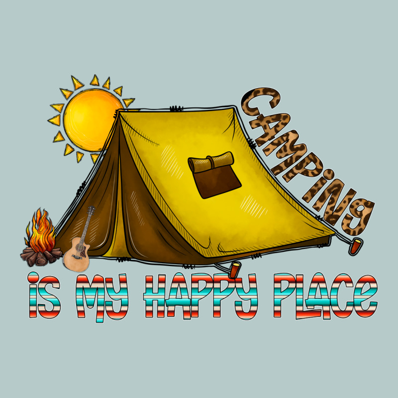 Camping Is My Happy Place Heavy Core Tee by CowhideDigitalArt | Teevron