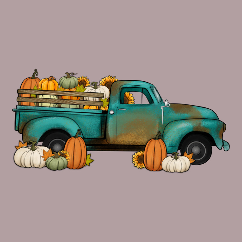 Pumpkin Farm Truck No Background Vintage Hoodie by Jasminsmagicworld | Teevron