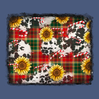 Cowhide Sunflowers Candy Canes Vintage Hoodie | Teevron