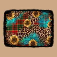 Christmas Sunflowers And Buffalo Plaid Background Vintage Hoodie | Teevron