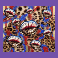 American Flag Lips Leopard  Tumbler Premium Sweatshirt | Teevron