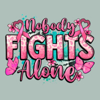Nobody Fights Alone Cancer Awareness Heavyweight Hoodie | Teevron
