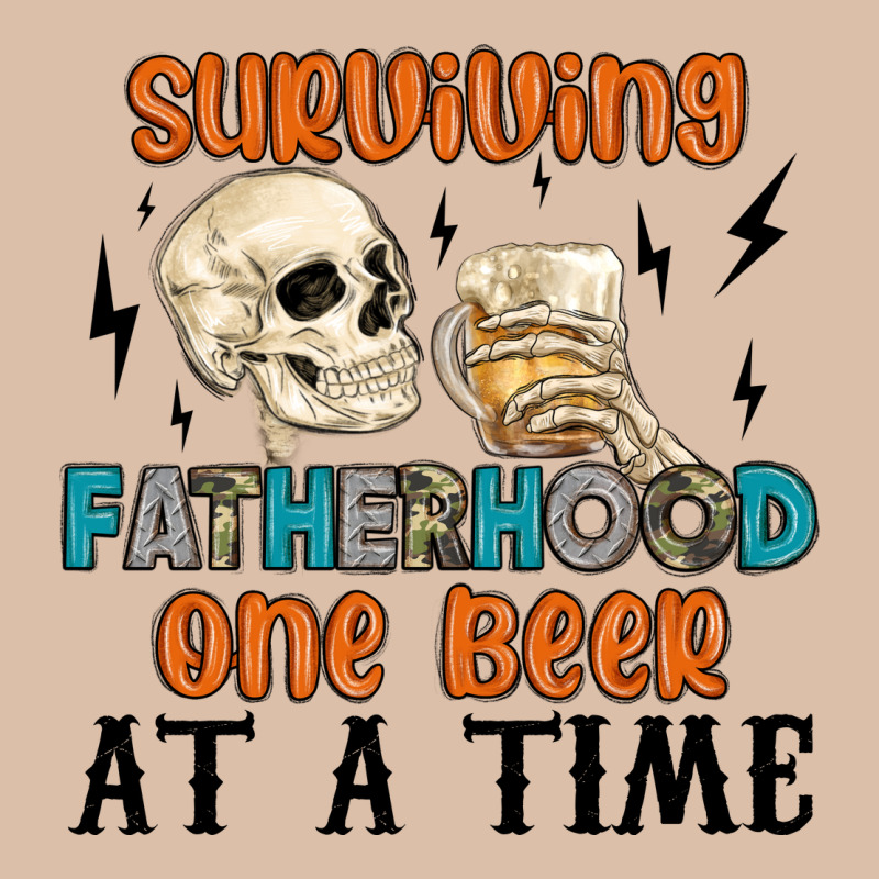 Surviving Fatherhood One Beer At A Time Urban Heavy Tee by MaliasSmallBusiness | Teevron