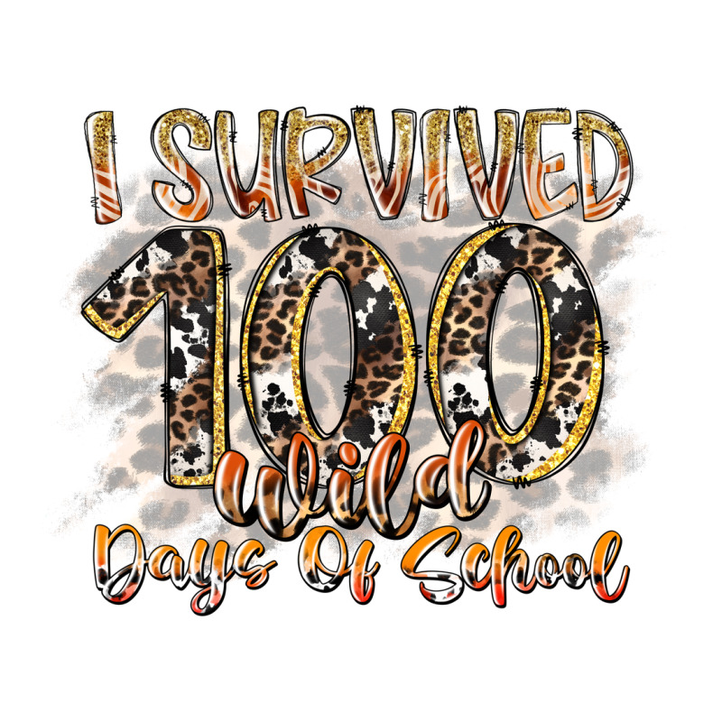 I Survived 100 Wild Days Of School Ladies Tee by RacoonDesign | Teevron