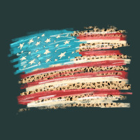 American Flag With Leopard Premium Sweatshirt | Teevron