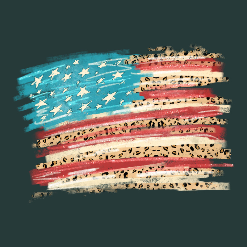American Flag With Leopard Premium Sweatshirt by HowdyJamesFarm | Teevron