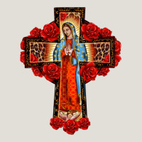 Lady Of Guadalupe Rose Cross, Heavy Core Tee | Teevron