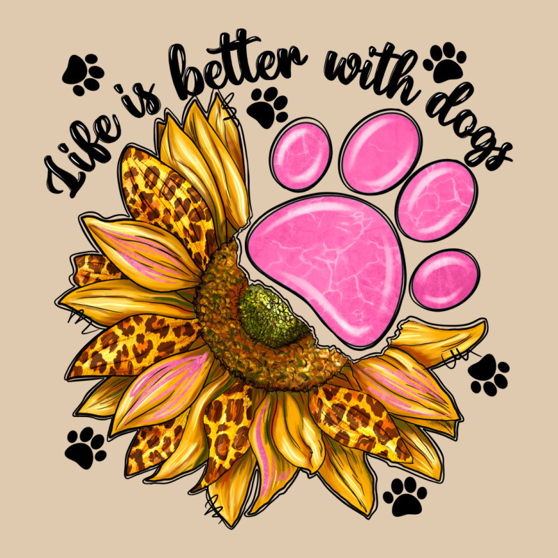 Life Is Better With Dogs Heavyweight Sweatshirt by NancyCooperArtShop | Teevron