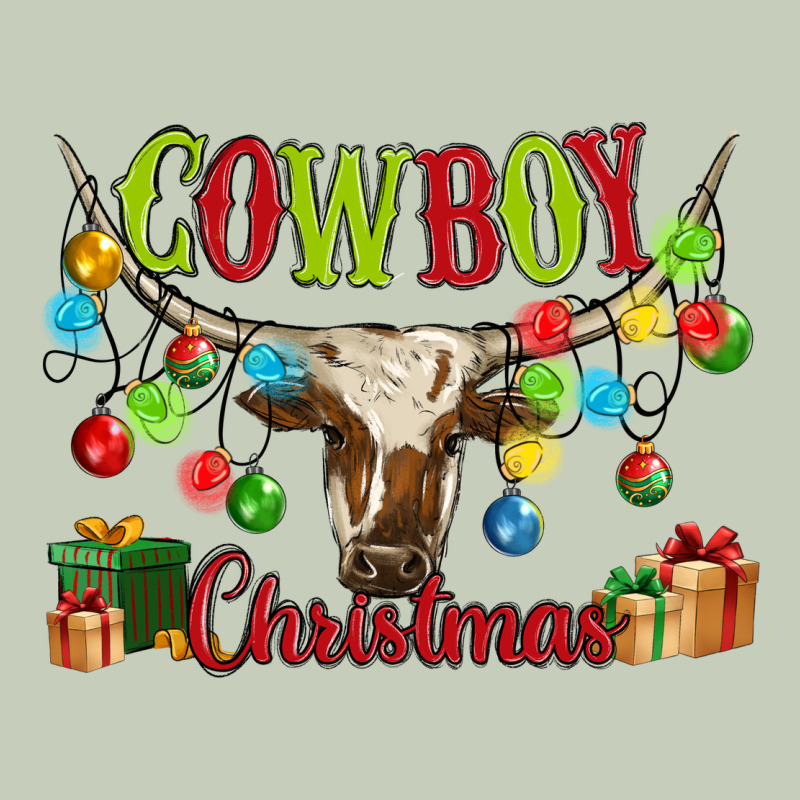 Cowboy Christmas Long Sleeve Tee by MaliasSmallBusiness | Teevron