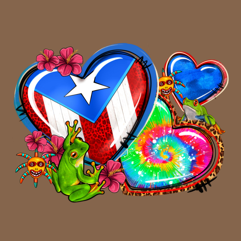 Western Leopard Puerto Rico   Hearts Premium Tee by AdoDesignShop | Teevron