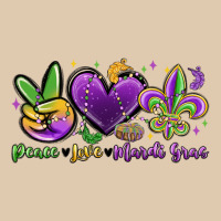 Peace Love Mardi Gras Heavyweight Sweatshirt | Teevron