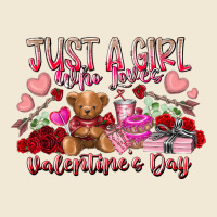 Just  Girl Who Loves Valentines Day Ladies Tee | Teevron