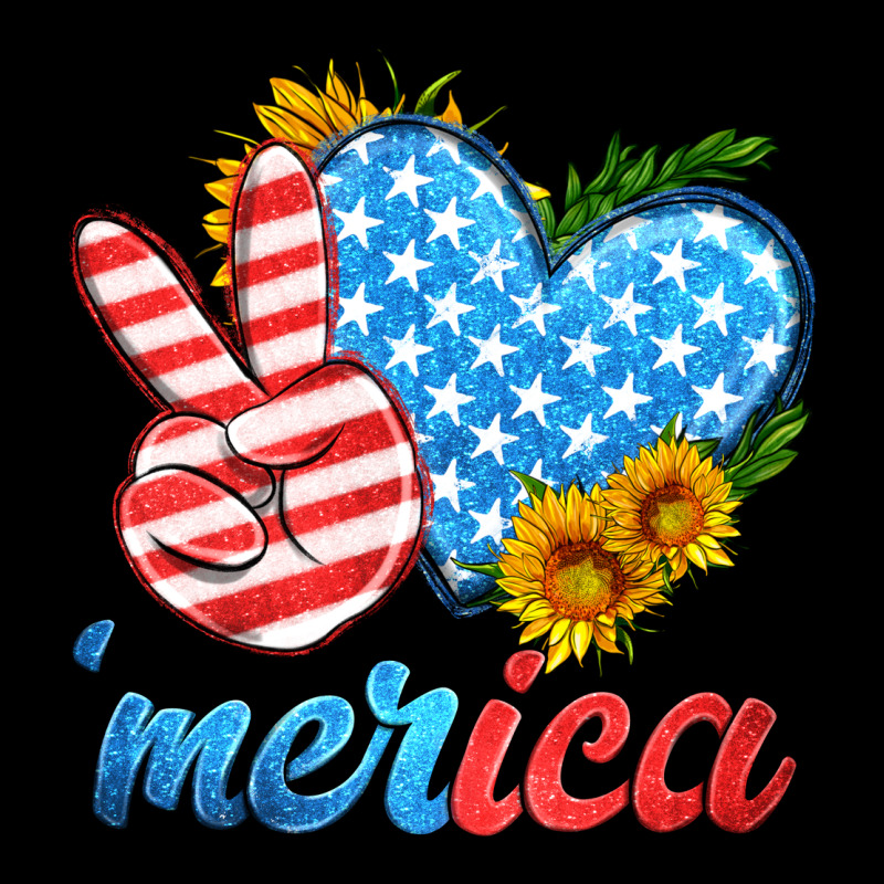 America With Heart Ladies Tee by HRA Design Shop | Teevron