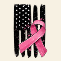 Breast Cancer Ribbon American Flag Vintage Tee | Teevron