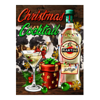 christmas cocktail martini  air freshener | Teevron