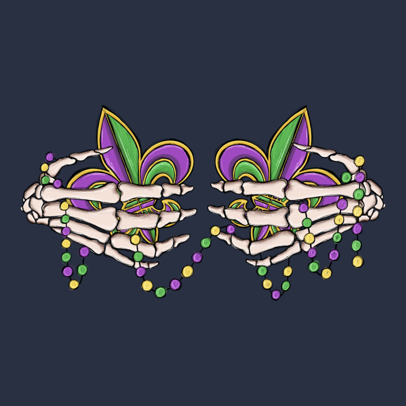 Skeleton Hands Mardi Gras Heavyweight Sweatshirt by MaliasSmallBusiness | Teevron
