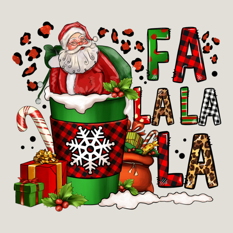 Fa La La La La Christmas Santa Claus Coffee Cup Heavy Core Tee by FaDigitalArtStudio | Teevron