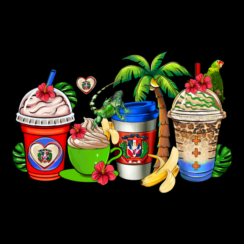 Dominican Republic Coffee Cups Premium Tee by AdoDesignShop | Teevron