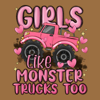 Girls Like Monster Trucks Too Vintage Tee | Teevron