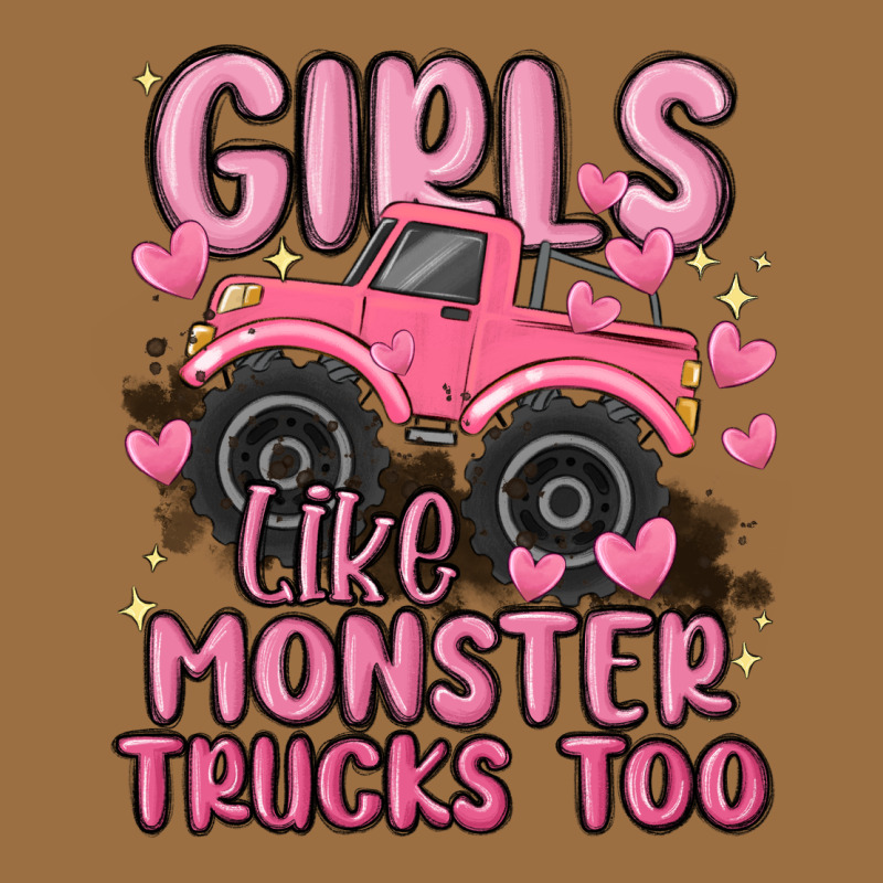 Girls Like Monster Trucks Too Vintage Tee by MaliasSmallBusiness | Teevron