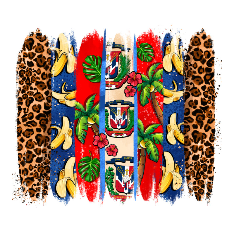 Dominican Republic Brushstrokes Premium Tee by AdoDesignShop | Teevron