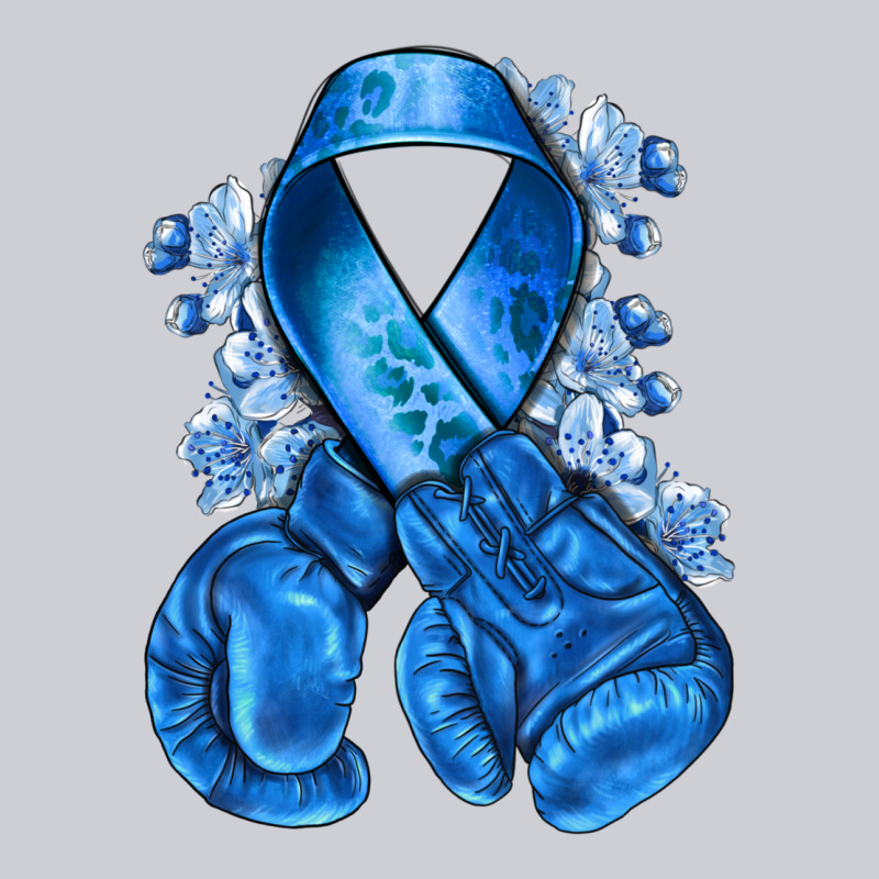 Blue Ribbon With Boxing Gloves Heavyweight Sweatshirt by NancyCooperArtShop | Teevron