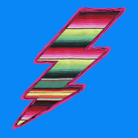 Pink Serape Lightning Zipper Hoodie | Teevron