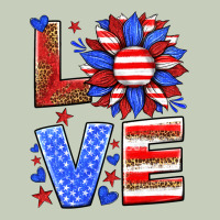 Love America Sunflower Ladies Tee | Teevron