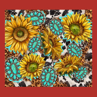 Turquoise Sunflowers With Gemstones Premium Hoodie | Teevron
