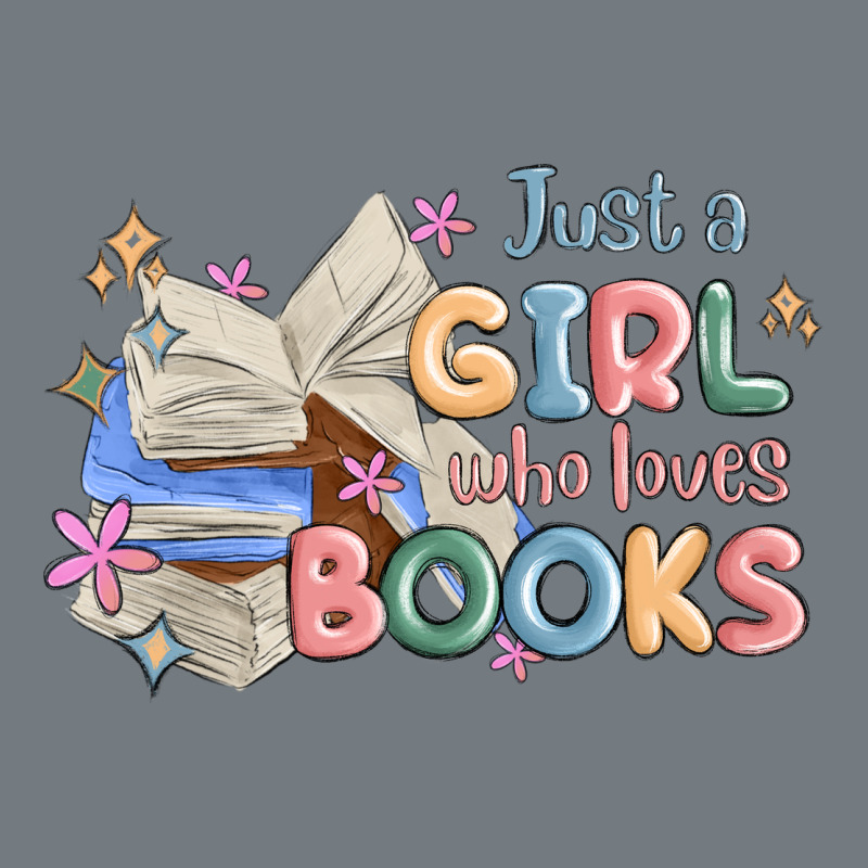 Just A Girl Who Loves Books Heavyweight Sweatshirt by MaliasSmallBusiness | Teevron
