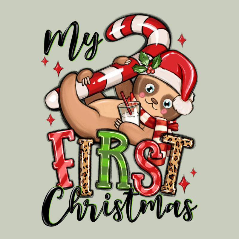 My First Christmas Cute Christmas Sloth Long Sleeve Tee by MaliasSmallBusiness | Teevron