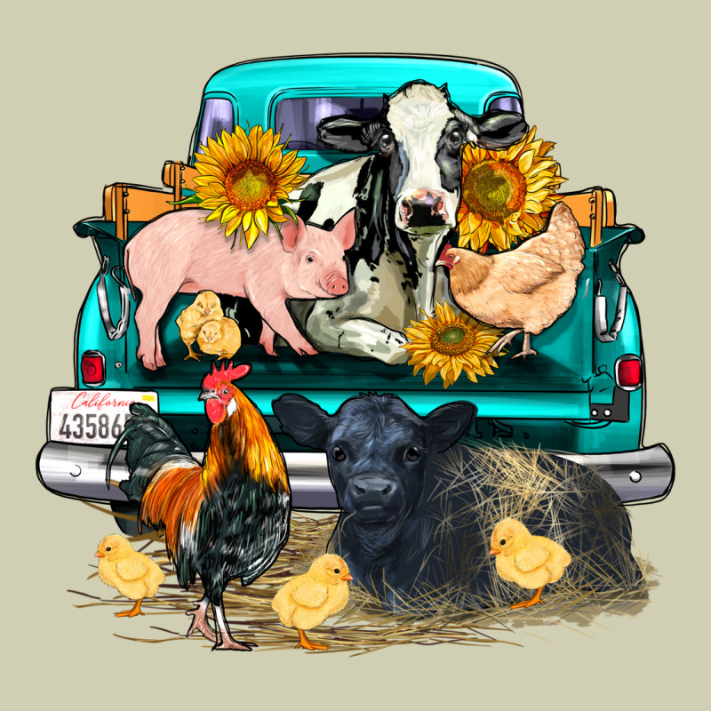 Farm Truck Farm Animals Heavy Core Tee by FaDigitalArtStudio | Teevron