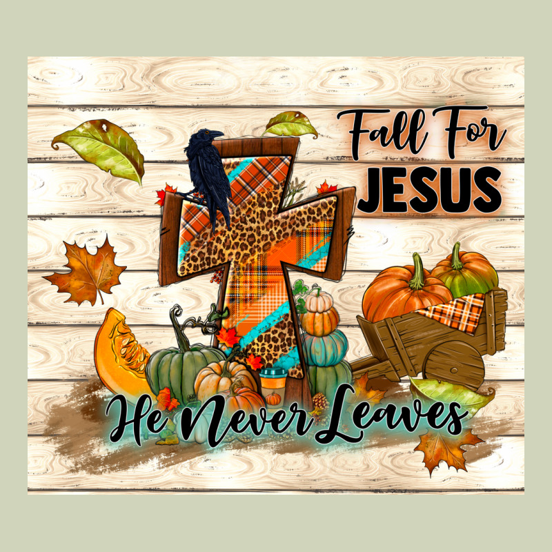 Fall For Jesus He Never Leaves Heavyweight Hoodie by TumblerDesignByShophia | Teevron