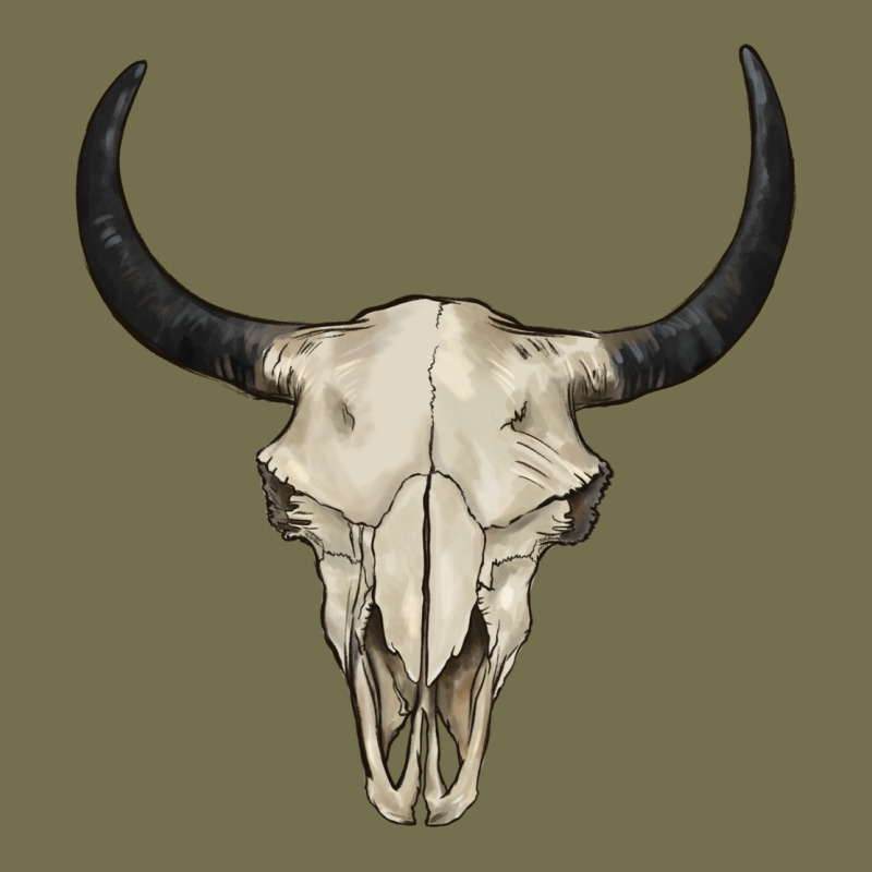 Bull Skull Vintage Hoodie by BarkalooDesign | Teevron