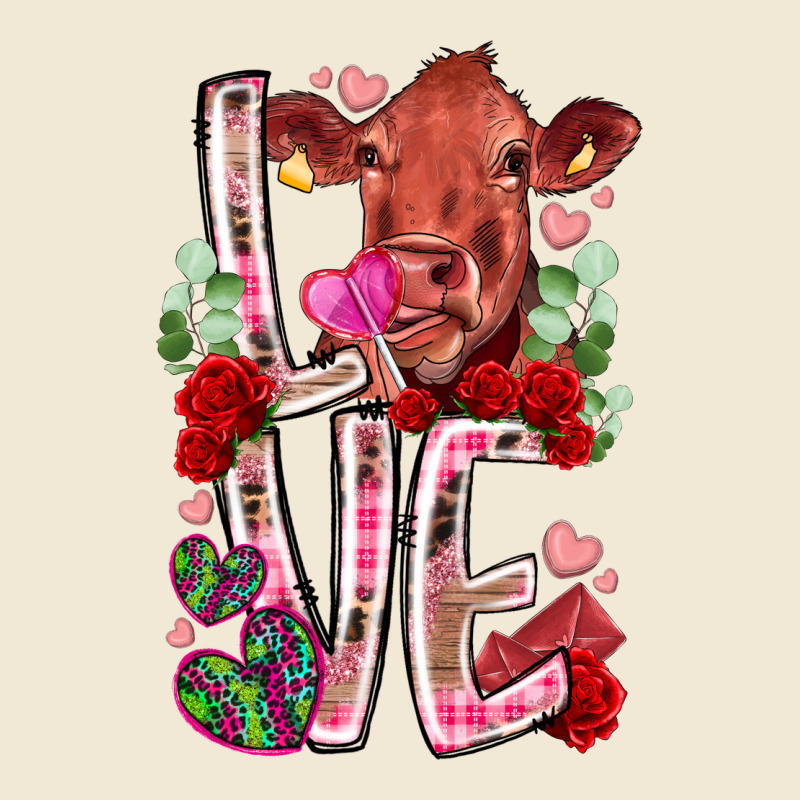 Love Cow Valentine Ladies Tee by RacoonDesign | Teevron