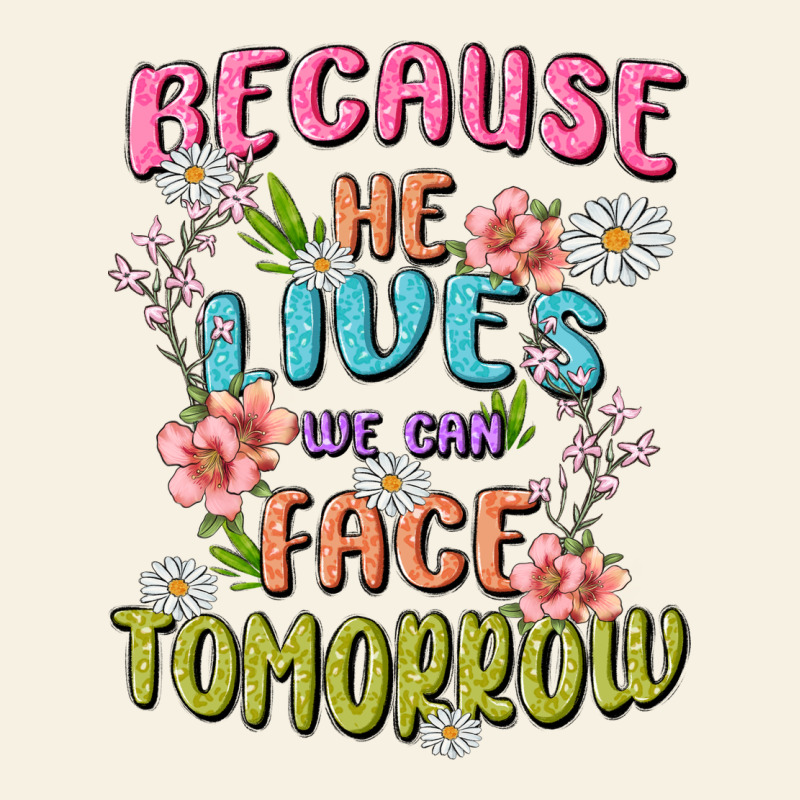 Because He Lives Face Tomorrow Vintage Tee by MaliasSmallBusiness | Teevron