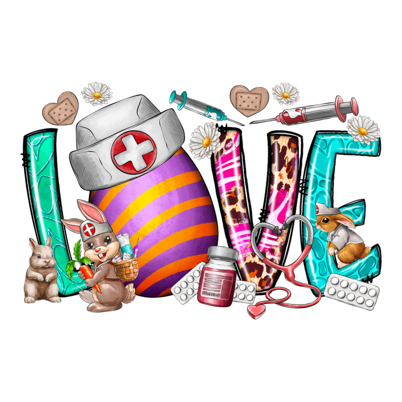 Love Easter Day Nurse Ladies Tee by RacoonDesign | Teevron