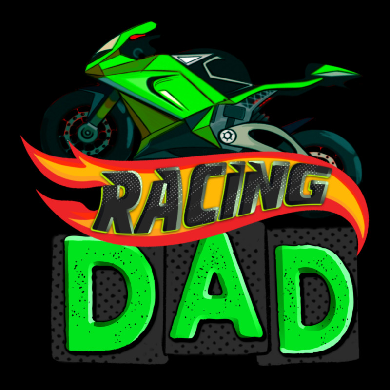 Racing Dad With Racing Motorcycle Premium Tee by AdoDesignShop | Teevron