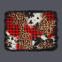Distressed Cowhide Leopard Christmas Background Vintage Hoodie | Teevron