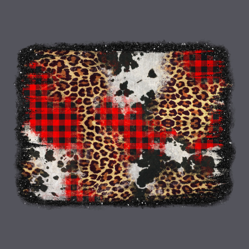 Distressed Cowhide Leopard Christmas Background Vintage Hoodie by Jasminsmagicworld | Teevron
