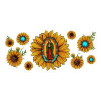 Sunflower Lady Of Guadalupe Premium Tee | Teevron