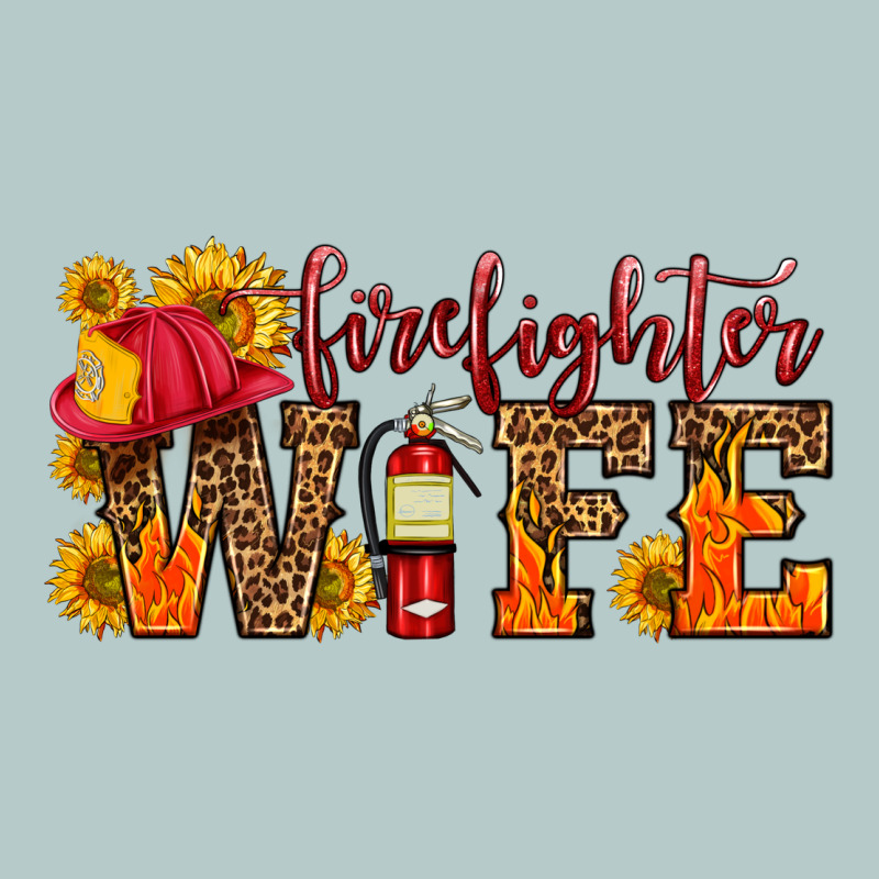 Firefighter Wife With Hat Sunflowers Heavy Core Tee by HRA Design Shop | Teevron