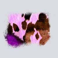 Purple Western Wood Cowhide Frame Zipper Hoodie | Teevron