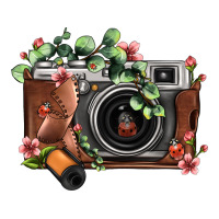 floral eucalyptus film roll vintage camera | Teevron