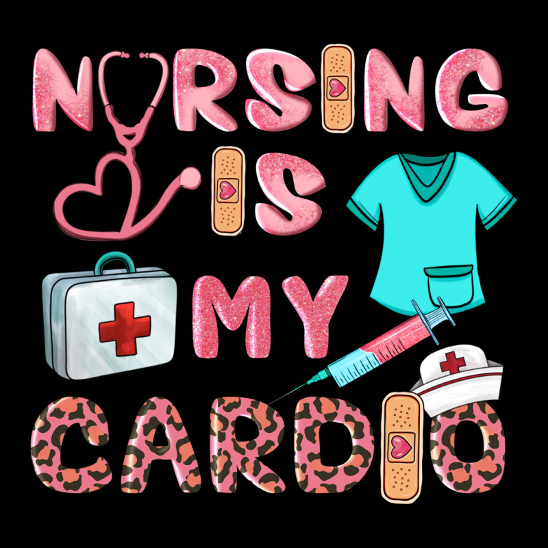 Nursing Is My Cardio Heavy Core Tee by BarkalooDesign | Teevron