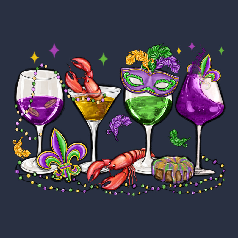 Mardi Gras Wine Glasses Heavyweight Sweatshirt by MaliasSmallBusiness | Teevron