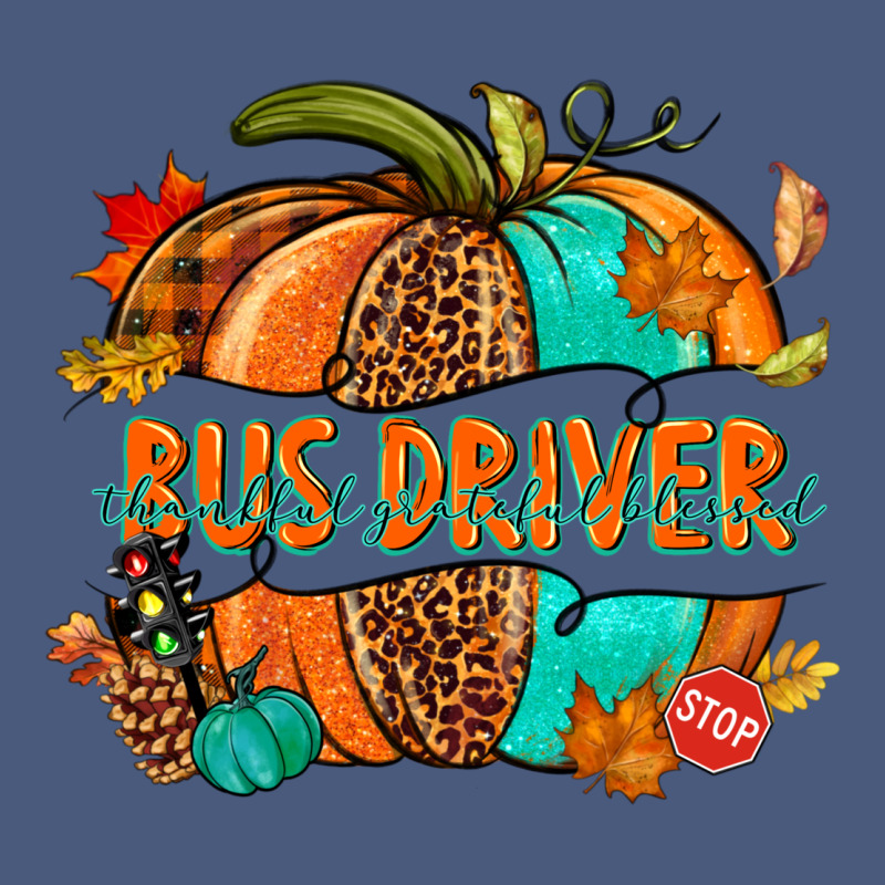 Bus Driver Pumpkin Vintage Hoodie by NancyCooperArtShop | Teevron