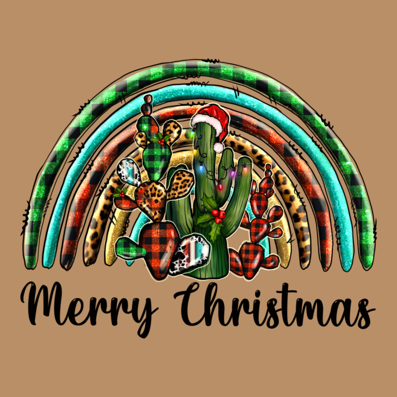 Merry Christmas Cactus Rainbow Vintage Hoodie by BarkalooDesign | Teevron