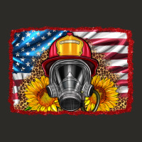 Firefighter Air Mask And Sunflower Heavy Core Tee | Teevron